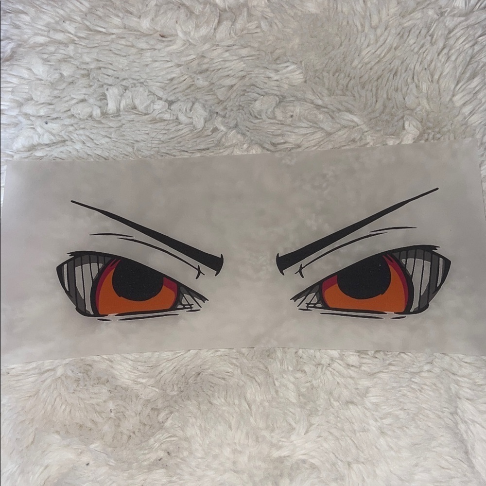 Anime Eyes Decal Sticker t shirt iron on print NWT